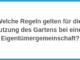 Wel­che Regeln gelten für die Nutzung des Gartens bei einer Eigentümergemeinschaft?