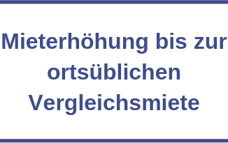 Mieterhöhung bis zur ortsüblichen Vergleichsmiete