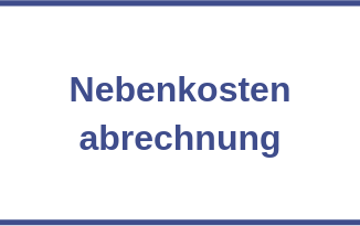 Nebenkostenabrechnung