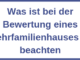 Was ist bei der Bewertung eines Mehrfamilienhauses zu beachten