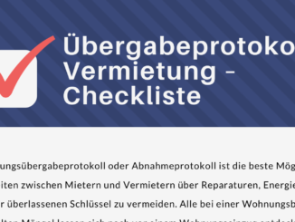 checkliste uebergabeprotokoll vermietung