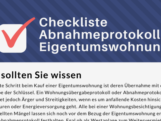 Checkliste - Erste eigene Wohnung - Jetzt herunterladen