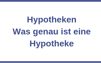 Hypotheken