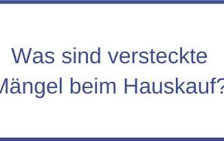 Was sind versteckte Mängel beim Hauskauf?