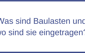 Was sind Baulasten und wo sind sie eingetragen?