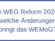 Die WEG Reform 2020 – welche Änderungen bringt das WEMoG?