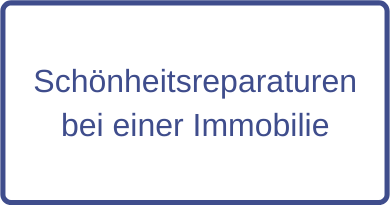 Schönheitsreparaturen bei einer Immobilie