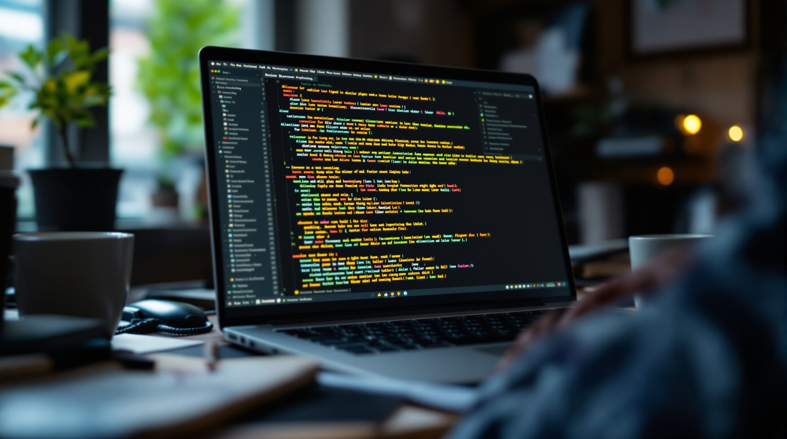 Werkstatt eines Programmers mit Altar für Innovation